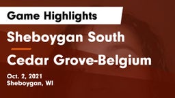 Sheboygan South  vs Cedar Grove-Belgium  Game Highlights - Oct. 2, 2021