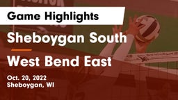 Sheboygan South  vs West Bend East  Game Highlights - Oct. 20, 2022