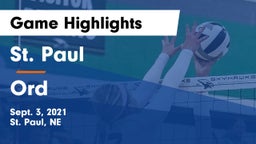 St. Paul  vs Ord  Game Highlights - Sept. 3, 2021