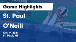 St. Paul  vs O'Neill  Game Highlights - Oct. 9, 2021