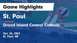 St. Paul  vs Grand Island Central Catholic Game Highlights - Oct. 26, 2021