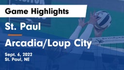 St. Paul  vs Arcadia/Loup City  Game Highlights - Sept. 6, 2022