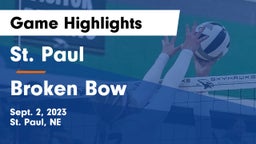 St. Paul  vs Broken Bow  Game Highlights - Sept. 2, 2023