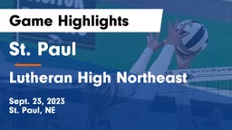 St. Paul  vs Lutheran High Northeast Game Highlights - Sept. 23, 2023