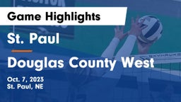 St. Paul  vs Douglas County West  Game Highlights - Oct. 7, 2023