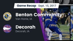Recap: Benton Community vs. Decorah  2017