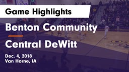 Benton Community vs Central DeWitt Game Highlights - Dec. 4, 2018