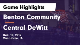 Benton Community vs Central DeWitt Game Highlights - Dec. 10, 2019