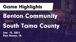 Benton Community vs South Tama County  Game Highlights - Jan. 12, 2021