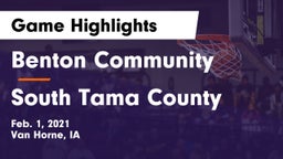 Benton Community vs South Tama County  Game Highlights - Feb. 1, 2021