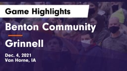 Benton Community vs Grinnell  Game Highlights - Dec. 4, 2021