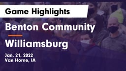 Benton Community vs Williamsburg  Game Highlights - Jan. 21, 2022