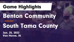 Benton Community vs South Tama County  Game Highlights - Jan. 25, 2022