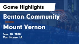 Benton Community vs Mount Vernon  Game Highlights - Jan. 28, 2020