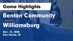 Benton Community vs Williamsburg  Game Highlights - Dec. 15, 2020