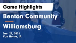 Benton Community vs Williamsburg  Game Highlights - Jan. 22, 2021