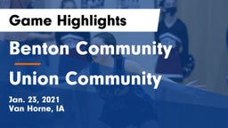 Benton Community vs Union Community  Game Highlights - Jan. 23, 2021