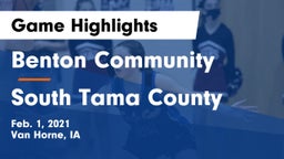 Benton Community vs South Tama County  Game Highlights - Feb. 1, 2021