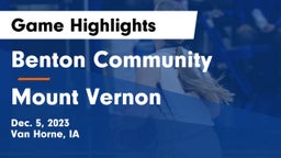 Benton Community vs Mount Vernon  Game Highlights - Dec. 5, 2023