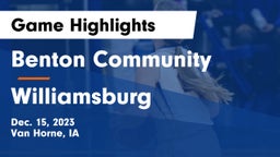 Benton Community vs Williamsburg  Game Highlights - Dec. 15, 2023
