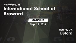 Matchup: ISB vs. Buford  2016