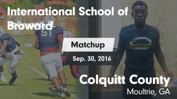 Matchup: ISB vs. Colquitt County  2016