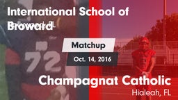 Matchup: ISB vs. Champagnat Catholic  2016