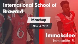 Matchup: ISB vs. Immokalee  2016