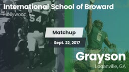 Matchup: ISB vs. Grayson  2017