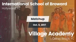 Matchup: ISB vs. Village Academy  2017