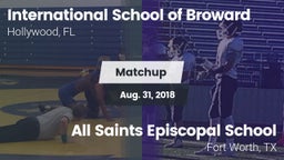Matchup: ISB vs. All Saints Episcopal School 2018