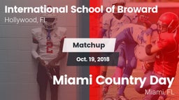 Matchup: ISB vs. Miami Country Day  2018