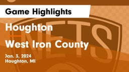 Houghton  vs West Iron County  Game Highlights - Jan. 3, 2024