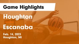Houghton  vs Escanaba  Game Highlights - Feb. 14, 2023