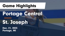 Portage Central  vs St. Joseph  Game Highlights - Dec. 21, 2023