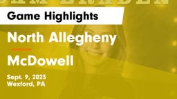 North Allegheny  vs McDowell  Game Highlights - Sept. 9, 2023