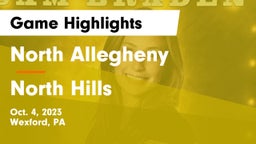 North Allegheny  vs North Hills  Game Highlights - Oct. 4, 2023