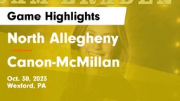 North Allegheny  vs Canon-McMillan  Game Highlights - Oct. 30, 2023