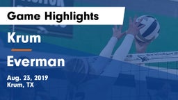 Krum  vs Everman  Game Highlights - Aug. 23, 2019