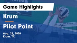 Krum  vs Pilot Point  Game Highlights - Aug. 28, 2020