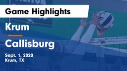 Krum  vs Callisburg  Game Highlights - Sept. 1, 2020