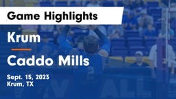 Krum  vs Caddo Mills  Game Highlights - Sept. 15, 2023