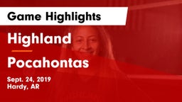 Highland  vs Pocahontas  Game Highlights - Sept. 24, 2019