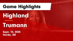 Highland  vs Trumann  Game Highlights - Sept. 10, 2020