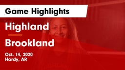 Highland  vs Brookland  Game Highlights - Oct. 14, 2020