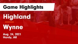 Highland  vs Wynne  Game Highlights - Aug. 24, 2021