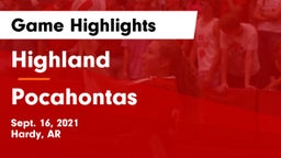 Highland  vs Pocahontas  Game Highlights - Sept. 16, 2021