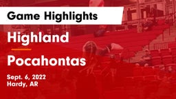 Highland  vs Pocahontas  Game Highlights - Sept. 6, 2022