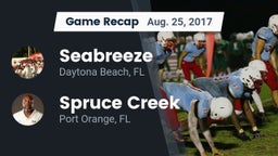 Recap: Seabreeze  vs. Spruce Creek  2017