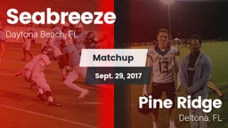 Matchup: Seabreeze High vs. Pine Ridge  2017